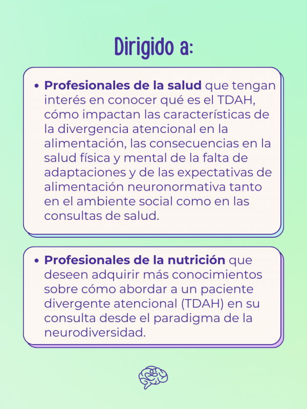 Webinar: Nutrición y divergencia atencional (TDAH) - Imagen 5