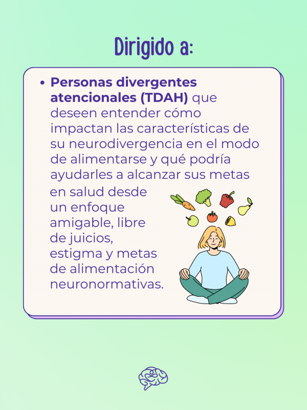 Webinar: Nutrición y divergencia atencional (TDAH) - Imagen 3
